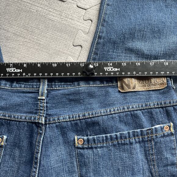 Vintage Nautica Jeans Mens 36x30 Blue Denim Straight Baggy Grunge Skater Y2K - Picture 6 of 8